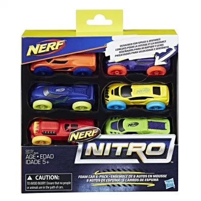 NERF Nitro Refill 6-pak samochody 2 Hasbro