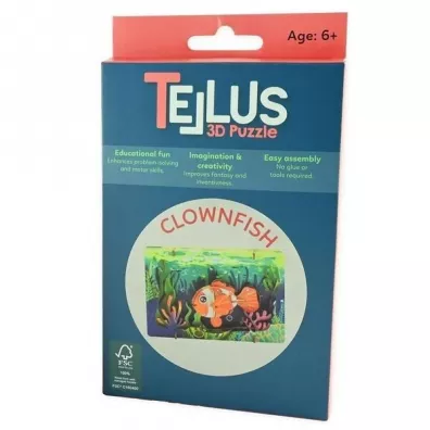 Puzzle Drewniany rozk�adany teatrzyk 3D - Rybka b�azenek Robe