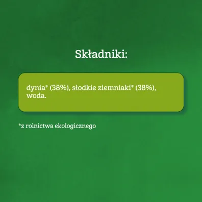 Gerber Organic Obiadek dynia s�odki ziemniak dla niemowl�t po 4 miesi�cu 125 g Bio