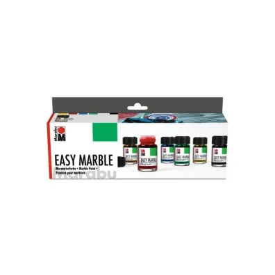 Marabu Farby do marmurkowania Easy Marble 15ml 6 kolor�w