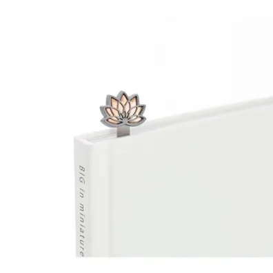 Metalmorphose Zak�adka do ksi��ki kwiat lotosu rose gold