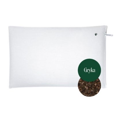 Plantule Pillows Poduszka do spania z łuską gryki dla dorosłych biała (60 cm)