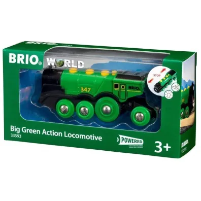 Lokomotywa klasyczna zielona 33593 Brio