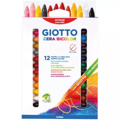 Giotto Kredki woskowe Cera dwustronne 24 kolor�w