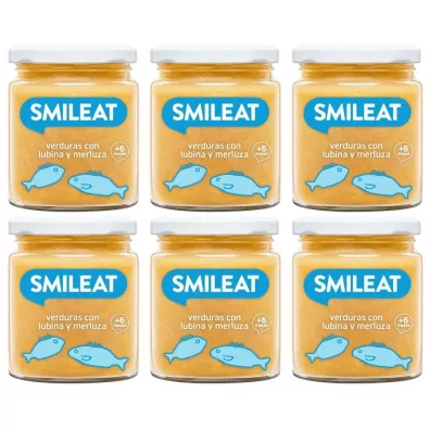 Smileat Soiczek z ekologicznymi warzywami, okoniem i morszczukiem po 6 miesicu Zestaw 6 x 230 g