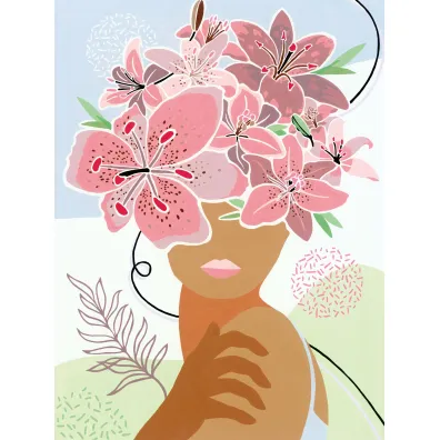 Ravensburger Malowanie po numerach CreArt na p��tnie - Kwiaty w mojej g�owie 30x40cm
