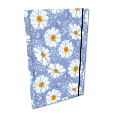 Bee-bee Notes A5 z gumk� Soft Touch Stokrotki Retro kratka