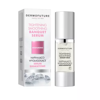 Dermofuture Moisturizing Tightening Smoothing Banquet Serum napinajco-wygadzajce serum bankietowe do twarzy 30 ml