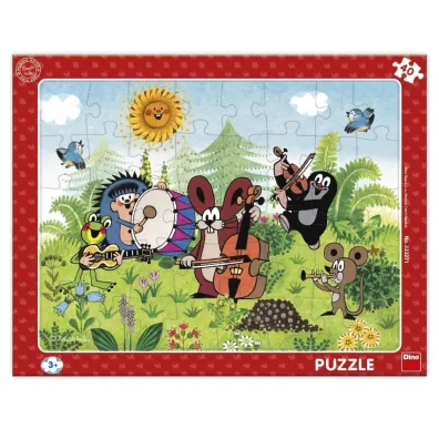 Puzzle ramkowe 40 el. Krecik Orkiestra Dino Toys