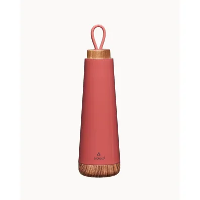 Chic-Mic Butelka termiczna z silikonowym uchwytem ruda 500 ml