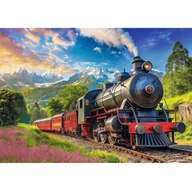 Puzzle 1000 el. Podr� poci�giem Trefl