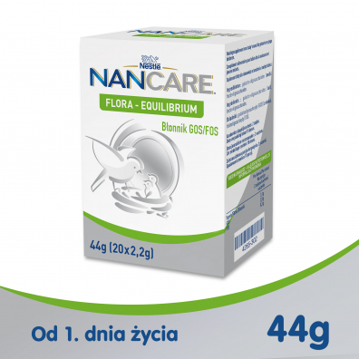 Nestle Nan Care Flora Equilibrium suplement diety dla niemowlt od urodzenia 20 x 2.2 g
