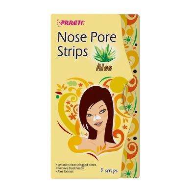 Prreti Nose Pore Strips plastry oczyszczajce na nos Aloes 3 szt.