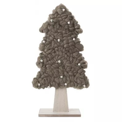 Eurofirany B.b. Choczyscy Sp.J. Choinka dekoracyjna 40 cm koraliki brzowa