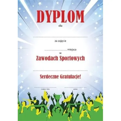 Henry Dyplom A4 Zawody Sportowe Kibice