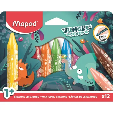 Maped Kredki Jumbo Jungle Fever �wiecowe 12 szt