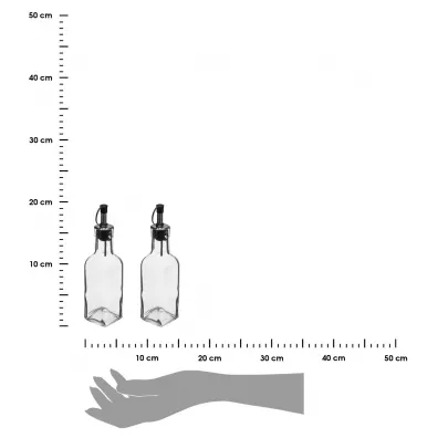 5five Simply Smart Zestaw szklanych butelek na oliw i ocet 2 x 160 ml