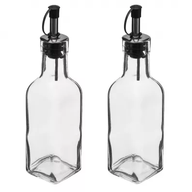 5five Simply Smart Zestaw szklanych butelek na oliw i ocet 2 x 160 ml