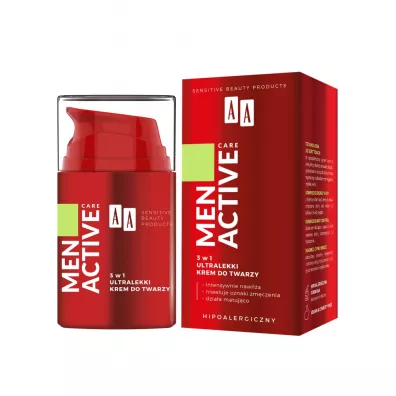 Aa Men Active Care 3w1 ultralekki krem do twarzy 50 ml
