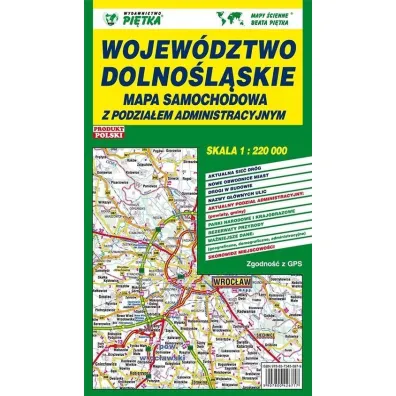 Wojew�dztwo Dolno�l�skie 1:220 000 mapa samochodowa