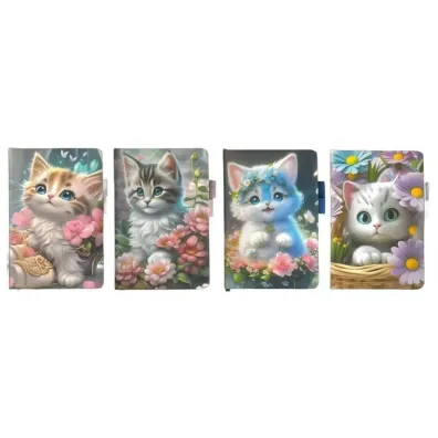 Fandy Notes C6 80K z gumk� linia Kotek mix