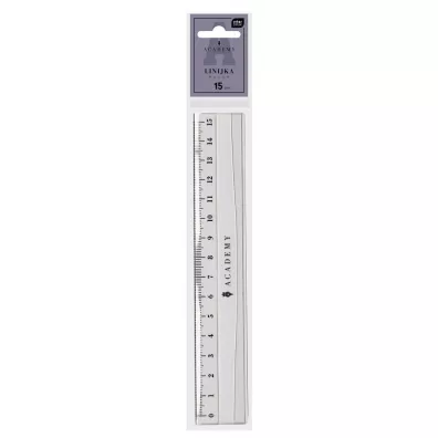 Interdruk Linijka plastikowa Academy 15cm