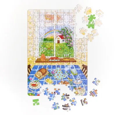 Puzzle Puzzlove CzuCzu 4x150 el. Czas na kwiaty Bright Junior Media