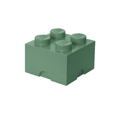 Pojemnik klocek LEGO Brick 4 Oliwkowy