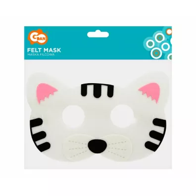 Godan Maska filcowa kotek 18 x 12 cm