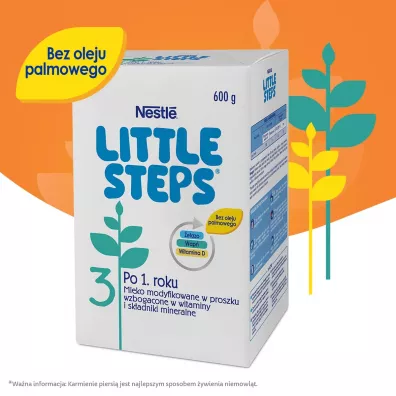 Nestle Little Steps 3 Produkt na bazie mleka dla dzieci po 1. roku 600 g