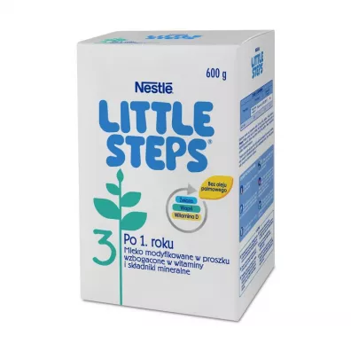 Nestle Little Steps 3 Produkt na bazie mleka dla dzieci po 1. roku 600 g