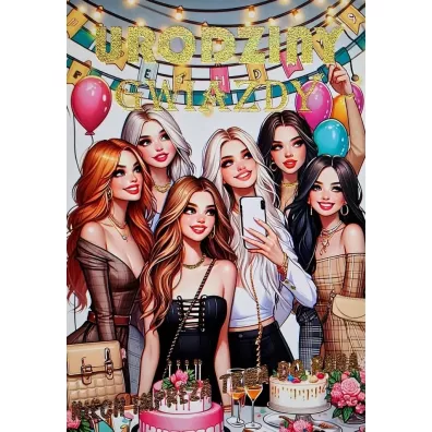Yeku Karnet 3K Urodziny gwiazdy, damskie (17,5x12,5cm) 3K 046
