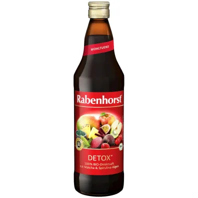 Rabenhorst Sok wieloowocowy detox z burakiem, matcha i spirulin� NFC 750 ml Bio