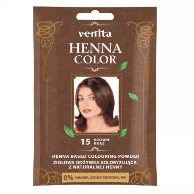 Venita Henna Color zioowa odywka koloryzujca z naturalnej henny 15 Brz 30 g