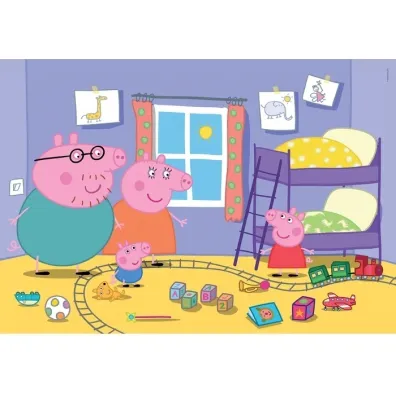 Puzzle 60 el. Maxi SuperColor.Peppa Pig Clementoni