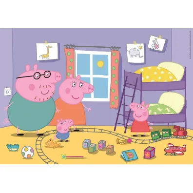 Puzzle 60 el. Maxi SuperColor.Peppa Pig Clementoni