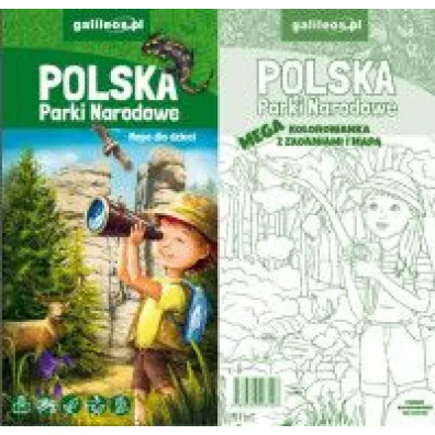 Mapa dla dzieci.Polska. Parki Narodowe. Mega kolorowanka z zadaniami i map�, 1:1 000 000