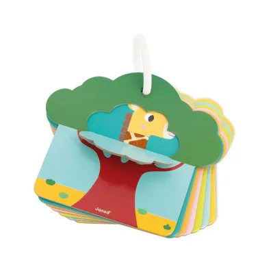 Karty sensoryczne Sawanna 12 m+ Janod