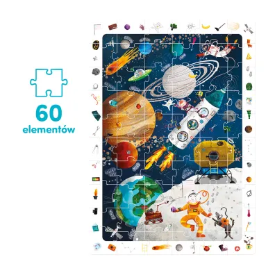 Puzzle obserwacyjne 60 el. Kosmos Bright Junior Media