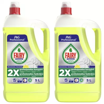 Fairy P�yn do mycia naczy� Cytrynowy zestaw 2 x 5 l