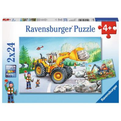 Puzzle 2x24 el. Maszyny w pracy 078028 Ravensburger