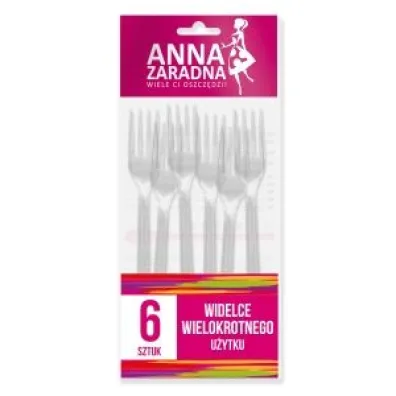 Anna Zaradna Widelce wielokrotnego u�ytku Picnic&party 6 szt.