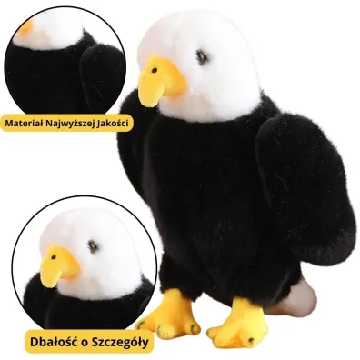 Maskotka Orze� czarno bia�y 25cm LeanToys