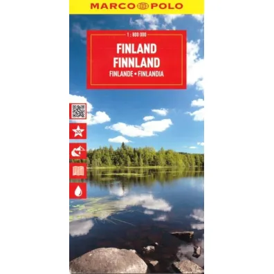 Finlandia. Mapa drogowa w skali 1:800 000