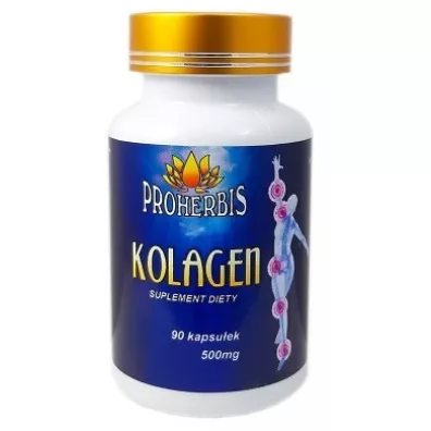 Proherbis Kolagen Rybi 500 mg k. Zdrowe Stawy - suplement diety 90 kaps.