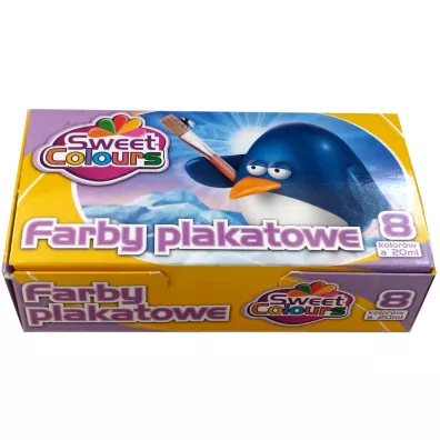 Otocki Farby plakatowe 8 kolor�w, 20 ml
