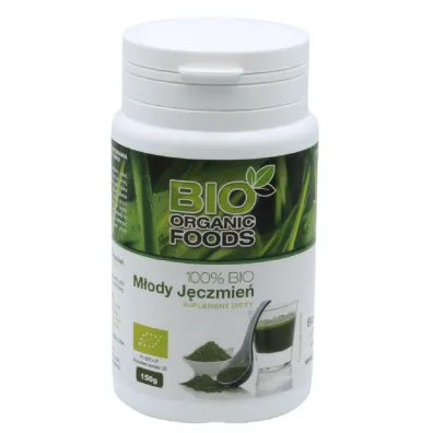 Bio Organic Foods 100% M�ody j�czmie� - suplement diety 150 g Bio