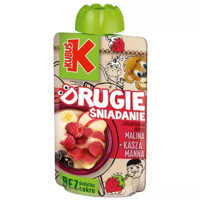 Kubu Drugie niadanie Mus jabko banan aronia malina + kasza manna 100 g
