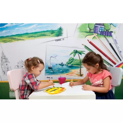 Cricco P�dzelki szkolne kolorowe 6 szt.