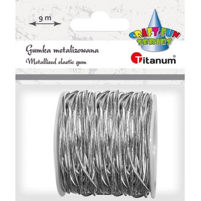Titanum Gumka metalizowana 2mmx9m srebrna